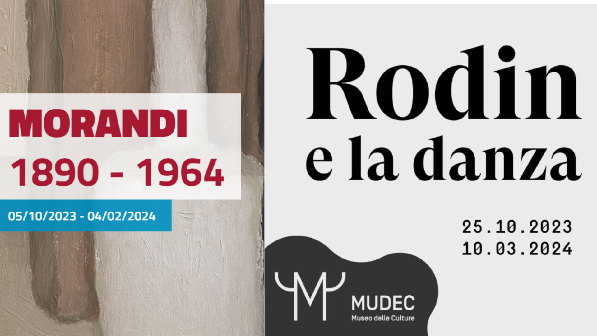 Al momento stai visualizzando Mostre Anisa 2023: Morandi, Rodin